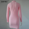 Autumn Winter Women Knitting Dress 2017 Long Sleeve Sexy Short Pencil Knitted Dress Slim Bodycon Party Vestidos Sweater Dresses