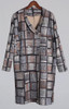 Autumn winter women classic plaid trench coats Ladies turn-down collar printing Fashion outwear vintage clothing S560802