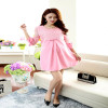 Autumn Winter Pregnancy Dress Breastfeeding Maternity Dresses Pink Maternity Blouse Lace Pregnant Women Dresses Nursing Dress