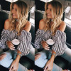 2018 Elegant Blouses Floral Tops Plain Blue Off the Shoulder Elegant Sexy Shirts Women Tops Summer Blouse Blusas with Choker