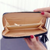 Attra-Yo women wallet high quality leather dollar price tassel women purse card holder Carteira Feminina LM4113ay