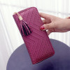 Attra-Yo women wallet high quality leather dollar price tassel women purse card holder Carteira Feminina LM4113ay