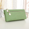 ATTRA-YO 2017 Women Wallets Long Dull Polish Leather Wallet high quality dollar price Female Zipper Clutch Coin Purse