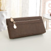 ATTRA-YO 2017 Women Wallets Long Dull Polish Leather Wallet high quality dollar price Female Zipper Clutch Coin Purse