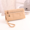 ATTRA-YO 2017 Women Wallets Long Dull Polish Leather Wallet high quality dollar price Female Zipper Clutch Coin Purse