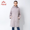 Astrid 2017 High Quitly Trench Coat for Women Plus Size Women's Windbreaker Spring and Autumn Coat Big Size Women Coat AS-2805