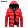 Asstseries Winter Jacket Men Casual New Hooded Thick Padded Jacket Zipper Slim Men And Women Coats Men Parkas Outwear Warm Coat
