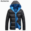 Asstseries Winter Jacket Men Casual New Hooded Thick Padded Jacket Zipper Slim Men And Women Coats Men Parkas Outwear Warm Coat