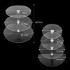Assemble and Disassemble Round Acrylic 3 &amp; 4 Tier Cupcake Cake Stand For Birthday Wedding Party Cake Shop Home Free Shipping