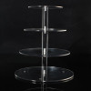 Assemble and Disassemble Round Acrylic 3 &amp; 4 Tier Cupcake Cake Stand For Birthday Wedding Party Cake Shop Home Free Shipping