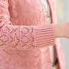 ASLTW Spring And Autumn Female Cardigan Long Sleeve Hollow Lace Knitwear Long Cardigan Coat Sweater For Women