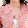 ASLTW Spring And Autumn Female Cardigan Long Sleeve Hollow Lace Knitwear Long Cardigan Coat Sweater For Women