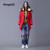 Shegetit Raccoon Fur Collar Women Long Down Parka 2016 Winter Snow Warm Jacket Women Outerwear Down Jacket Female Coat Women