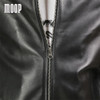Sheepskin cowskin genuine leather bomber jacket ribbed collar hem biker moto jackets coats manteau homme jaqueta de couro LT1596