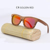 RTBOFY Wooden Sunglasses.Bamboo brand sun glasses Vintage Wood Case Beach Sunglasses for Driving gafas de sol YA03
