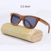 RTBOFY Wooden Sunglasses.Bamboo brand sun glasses Vintage Wood Case Beach Sunglasses for Driving gafas de sol YA03
