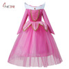 Girls Sleeping Beauty Princess Cosplay Party Dresses Children Long Sleeve Aurora Costume Clothing Kids Tutu Dress for Christmas