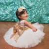Girls Princess Dresses Cute Kids Baby Girl Sequins Bowknot Dress Sleeveless Christmas Party Banquet Dresses Sundress Clothes