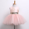 Girls Princess Dresses Cute Kids Baby Girl Sequins Bowknot Dress Sleeveless Christmas Party Banquet Dresses Sundress Clothes