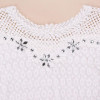 Lace Blouse ZANZEA Plus Size 6XL Women 2018 Spring Autumn Long Sleeve Shirts White Patchwork Floral Blouse Hollow Out Casual Top