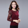 Lace Blouse Shirt Women Red/Black Plus Size Casual Chiffon Blouse Women's Clothing Loose Long Sleeve Women Blouse Bottoming Hot Lace Blouse Shirt Women Red/Black Plus Size Casual Chiffon Blouse Women's Clothing Loose Long Sleeve Women Blouse Bottoming Hot