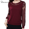 Lace Blouse Shirt Women Red/Black Plus Size Casual Chiffon Blouse Women's Clothing Loose Long Sleeve Women Blouse Bottoming Hot Lace Blouse Shirt Women Red/Black Plus Size Casual Chiffon Blouse Women's Clothing Loose Long Sleeve Women Blouse Bottoming Hot