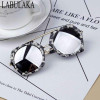 LABULAKA 2017 New Fashion Korean Children Sunglasses Metal Kids Eyewear Big Frame Cute Boys Girls Sun glasses Baby Goggles