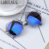 LABULAKA 2017 New Fashion Korean Children Sunglasses Metal Kids Eyewear Big Frame Cute Boys Girls Sun glasses Baby Goggles