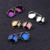 LABULAKA 2017 New Fashion Korean Children Sunglasses Metal Kids Eyewear Big Frame Cute Boys Girls Sun glasses Baby Goggles