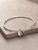Labradorite Lotus Bangle