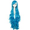 L-email wig 40inch 100cm Long Cosplay Wigs 10 Colors Long Wavy Black Red Brown White Synthetic Hair Perucas Cosplay Wig