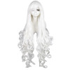 L-email wig 40inch 100cm Long Cosplay Wigs 10 Colors Long Wavy Black Red Brown White Synthetic Hair Perucas Cosplay Wig