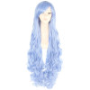 L-email wig 40inch 100cm Long Cosplay Wigs 10 Colors Long Wavy Black Red Brown White Synthetic Hair Perucas Cosplay Wig
