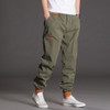 L-5XL Casual Cargo Pants Men Plus Size Baggy Harem Pants 2017 Fashion Solid Kpop Trousers Mens Elastic Waist Jogger Sweatpants