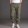 L-5XL Casual Cargo Pants Men Plus Size Baggy Harem Pants 2017 Fashion Solid Kpop Trousers Mens Elastic Waist Jogger Sweatpants