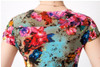 L-5XL 2017 New 21 styles Fashion Women summer Tunic Milk Silk Print Short sleeve O neck Slim dress Plus Size sexy casual dresses