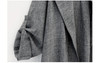 L - 5XL 2017 New Spring Autumn Fashion Long Sleeve Gray Casual Windbreaker Long Coat Baggy Clothes Women Trench Coat Plus Size