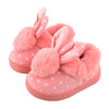 Children'S Cotton Shoes Kids Home Slippers Boys And Girls Baby Cute Rabbit Ears Plush Ball Thickening Warm Indoor Shoes Fashion
