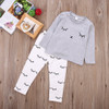 2016 autumn Winter baby boy girl clothes Long sleeve Top + pants 2pcs sport suit baby clothing set newborn infant clothing