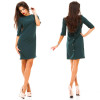 2016 autumn new fashion women's sheath dress casual o-neck Half sleeved back row of buttons dress bodycon vestidos party dresses
