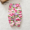 2016 Autumn Flower Girls Cotton Legging Pants Newborn Infant Baby Girls Pants Baby Leggins Legging Infantil Trousers