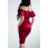 Kinikiss Women Spring Bodycon Dress Ruffle Off The Shoulder Backless Party Dress Sexy Women Sleeveless Club Blue Bodycon Dress