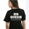 KING QUEEN Letters Printed Couples T-Shirt Tees Women Men Hipster Summer Fashion Lovers Tees Tops T shirt XXL NQ985369