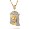 King Ice CZ Jesus Teardrop Necklace