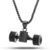 King Ice Blackout Skateboard Truck CZ Necklace
