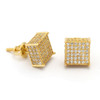 King Ice 14K Gold 3D Hip Hop Earrings