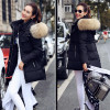 ARJUNGO High Quality Large Real Fur 2016 Winter Jacket Women Genuine Raccoon Fur Collar Hooded Thick Coat Women Winter Parka