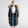 Arbitmatch Women Down Coats Fashion Large Natural Real Raccoon Fur Parka Jackets Women Down Coats Long Warm Thick Outwear Female