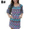 Aproms Bohemian Elegant Women Summer Dress Off Shoulder Beach Tunic Dresses Sundress European Style Sexy Vestidos De Ropa Mujer