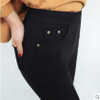 Free Shipping 2017 New Autumn Fashion Pencil Jeans Woman Candy Colored Mid Waist Full Length Zipper Slim Fit Skinny Women Pants